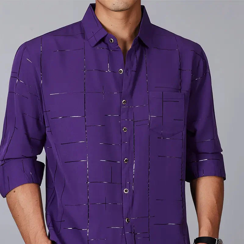 Chemise à manches longues en soie glacée + CADEAUX GRATUITS