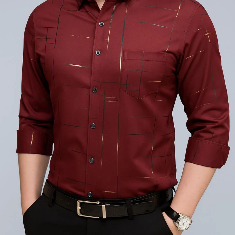 Chemise à manches longues en soie glacée + CADEAUX GRATUITS