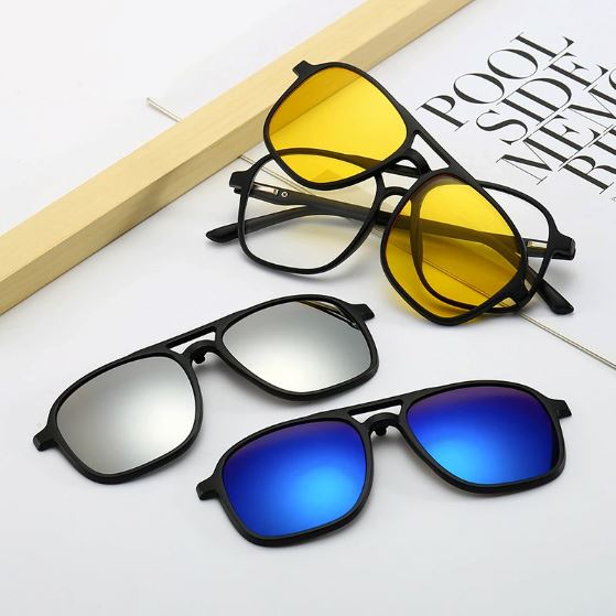 Lunettes 6 en 1 modernes et décontractées